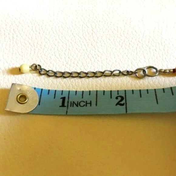 Vintage 90s Victorian Witch Necklace in Wood + Metal - Picture 9 of 11